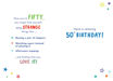 Picture of 50 ITS YOUR BIRTHDAY CARD